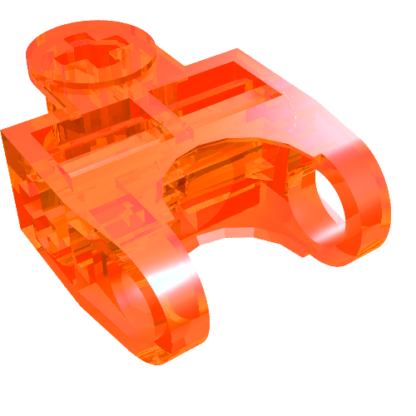 32174 - Technic, Axle Connector 2 x 3 with Ball Joint Socket - Open Sides, Angled Forks with Closed Axle Holes